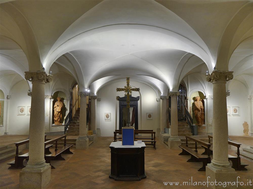 Milan (Italy) - Naves of the crypt of the Church of San Fedele